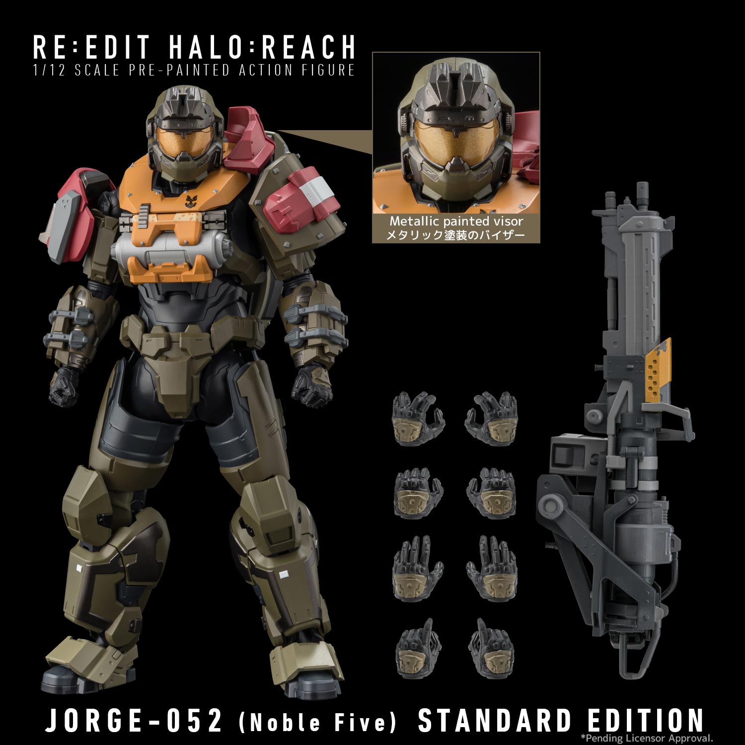 RE:EDIT HALO: REACH 1/12 SCALE JORGE-052 (Noble Five)